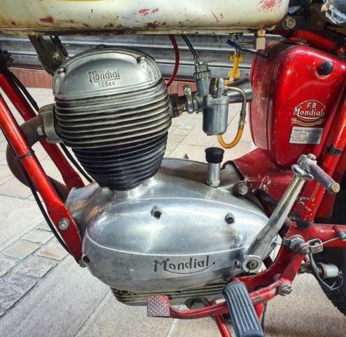 FB Mondial 125 Champion Lusso Serie d'Oro de 1959 moteur